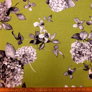 Curtain Fabric Linen Weave Geeves Rose Sage