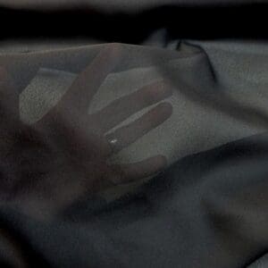 Georgette Fabric Polyester Plain Black