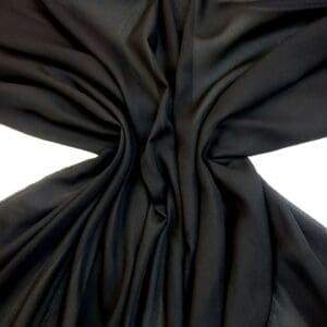 Georgette Fabric Polyester Plain Black
