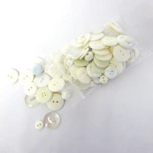 Buttons Mixed Bag White Buttons