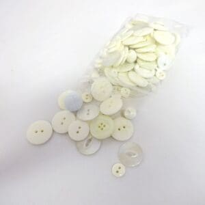 Buttons Mixed Bag White Buttons