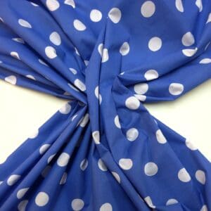 Polyester Cotton Fabric Shilling Spot royal