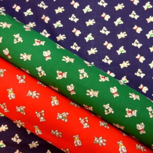 Polyester Cotton Fabric Teddy Bears