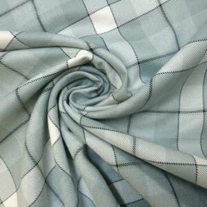 Suiting Fabric Plaid Checks Chelsea Blue