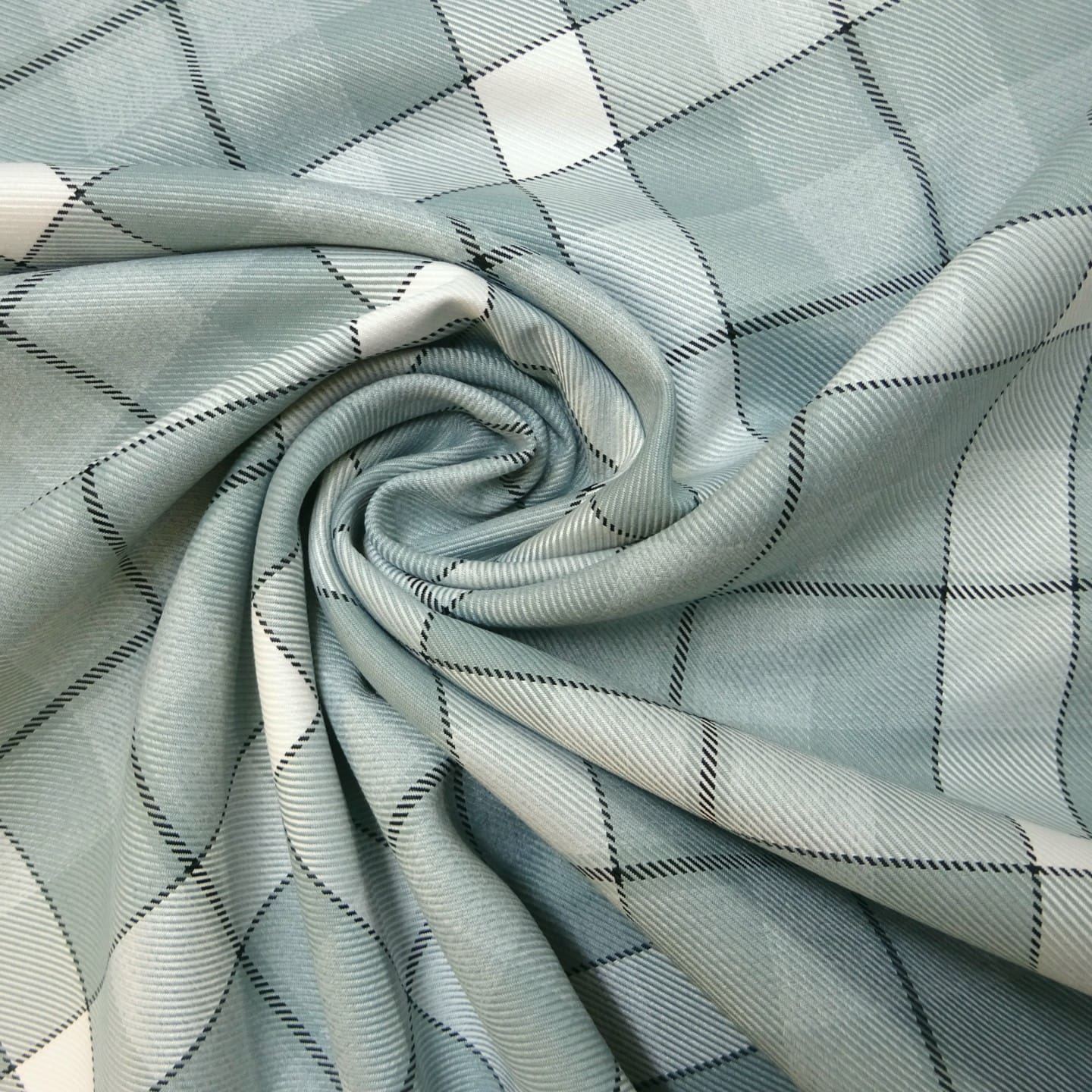 Suiting Fabric Plaid Checks Chelsea Blue