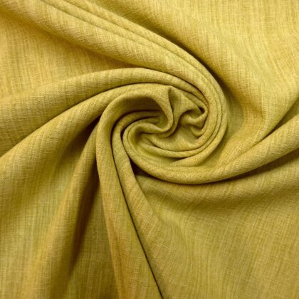 Faux Linen Suiting Fabric Bracken Skirt Weight Parsnip Green