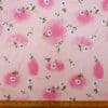 Viscose Fabric Floral Daisy Wink pink