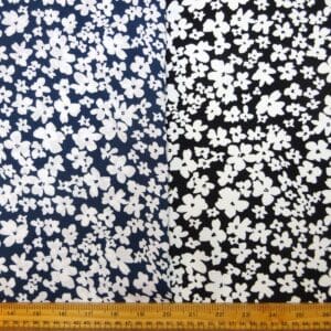 Viscose Fabric Floral Scatter Pansy