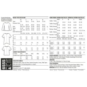 New Look Sewing Pattern 6555