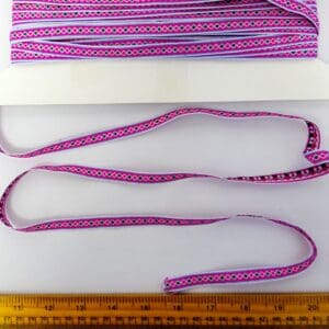 Braid Trimming Tape 9mm Inca Cerise