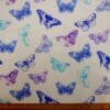 Popping Butterflies Blue/Ivory