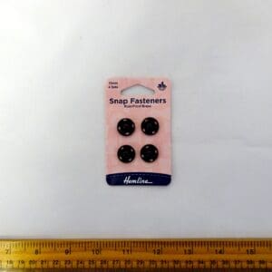 15mm Snap Fasteners Black