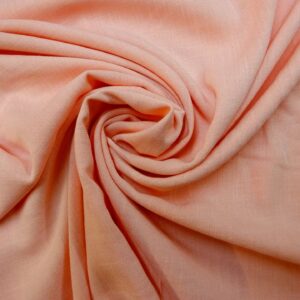 Linen Look Fabric Soft Trouser Dress Weight Slub Weave Peach