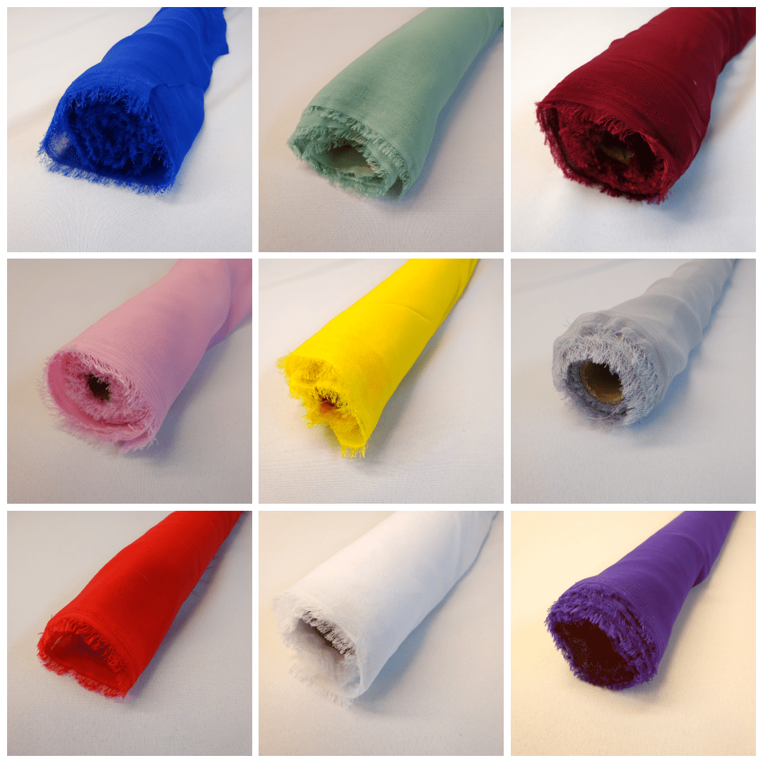Chiffon Fabric Plain Full Roll