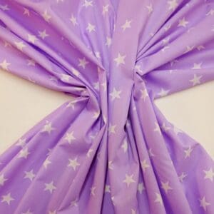 Cotton Fabric Stars Movie Mauve