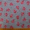 Cotton Fabric Print Anchors Away Navy