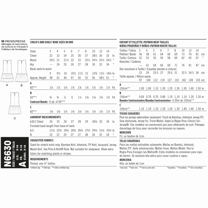 New Look Sewing Pattern 6784 | Fabric Land
