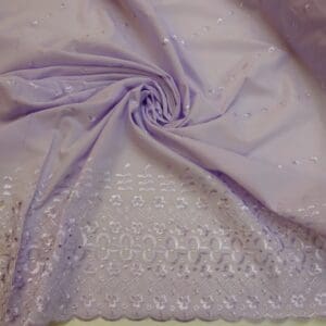 Broderie Anglais Fabric Double Bordered Cosmopolitan Lavender