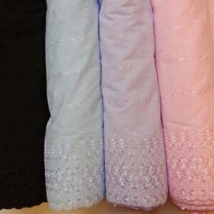 Broderie Anglais Fabric Double Bordered Cosmopolitan
