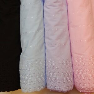 Broderie Anglais Fabric Double Bordered Cosmopolitan