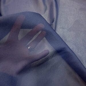 Georgette Fabric Polyester £2.00 Deals Navy