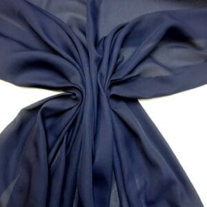 Georgette Fabric Polyester £2.00 Deals Navy