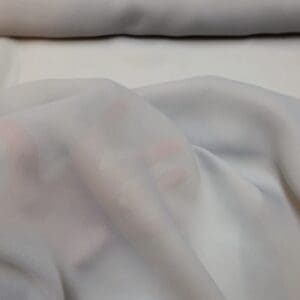 Georgette Fabric Polyester £2.00 Deals Silver Grey