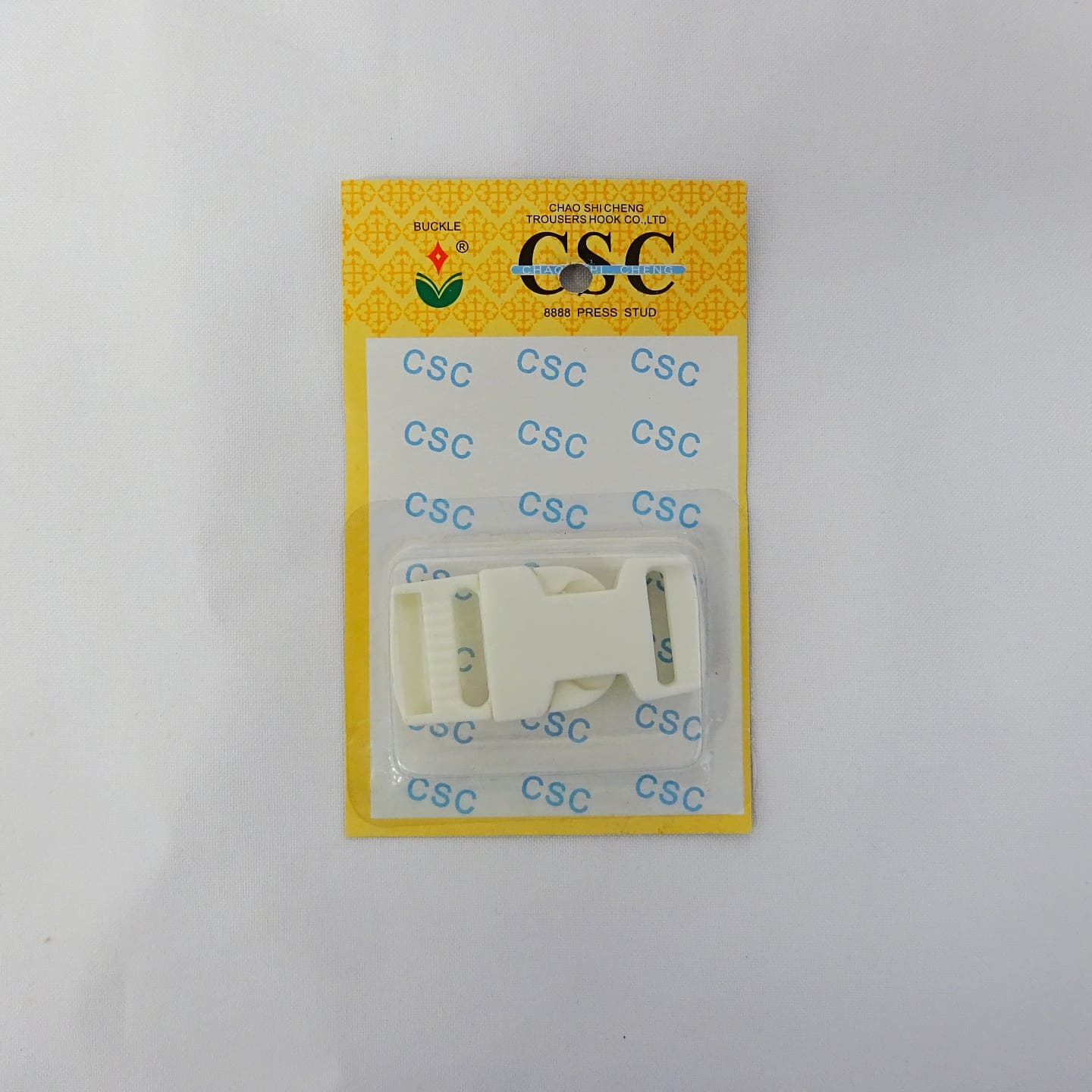 Bum Bag Clips Small Carded 20mm White