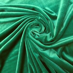 Velour Lycra Spandex Fabric Jade