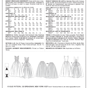 Vogue Sewing Pattern 8729