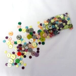 Buttons Mixed Bag Multi Coloured Fish Eye Buttons