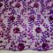 Lace Fabric Sequinned Scalloped Lace Lady Granville Purple