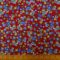 Viscose Fabric Faux Liberty Print Twiggy Willow Wine
