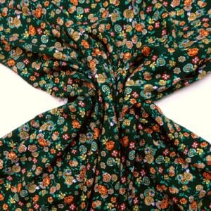 Viscose Fabric Faux Liberty Print Twiggy Willow Bottle