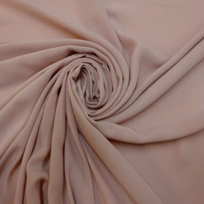 Crepe Fabric Twill Weave Oyster Pink