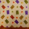 Polar Fleece Fabric Gummy Bears Cream