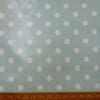 PVC Tabling Fabric Polka Dots Duck Egg Blue