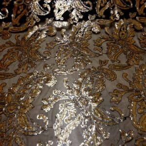 Sequin Fabric On Mesh Lace Old Kent Road Orchid Black Gold Silver