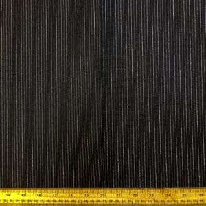 Suiting Fabric Pin Stripe Lurex Mini Inter Stripe Black