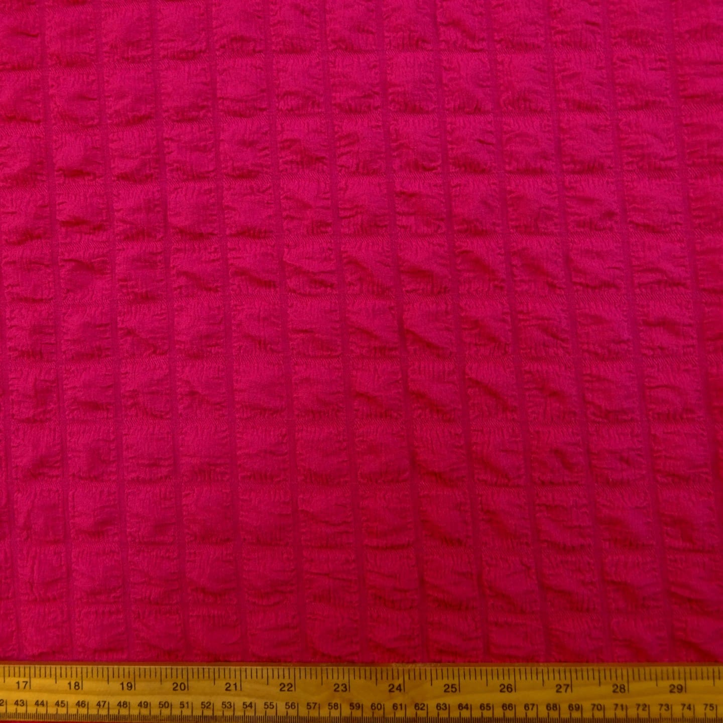 Jersey Fabric 3D Seersucker Polyester Cerise