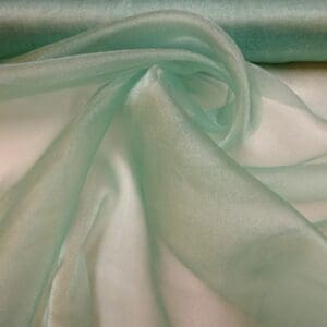 Voile Sugar Puff Nylon Fabric Sage