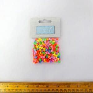 Bead Packets 6mm Mini Heart Beads Multi