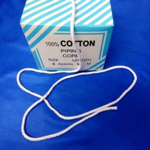 Piping Cord Trimming White 4.5mm Size 4