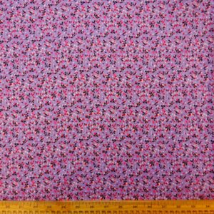 Viscose Fabric Floral Bonnie Fusion Lilac