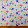 Polyester Cotton Fabric Flutter Butterfly White Pink