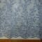 Lace Fabric With Rhinestone Sequin Double Scalloped Dusty Blue