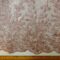 Lace Fabric With Rhinestone Sequin Double Scalloped Dusky Mink