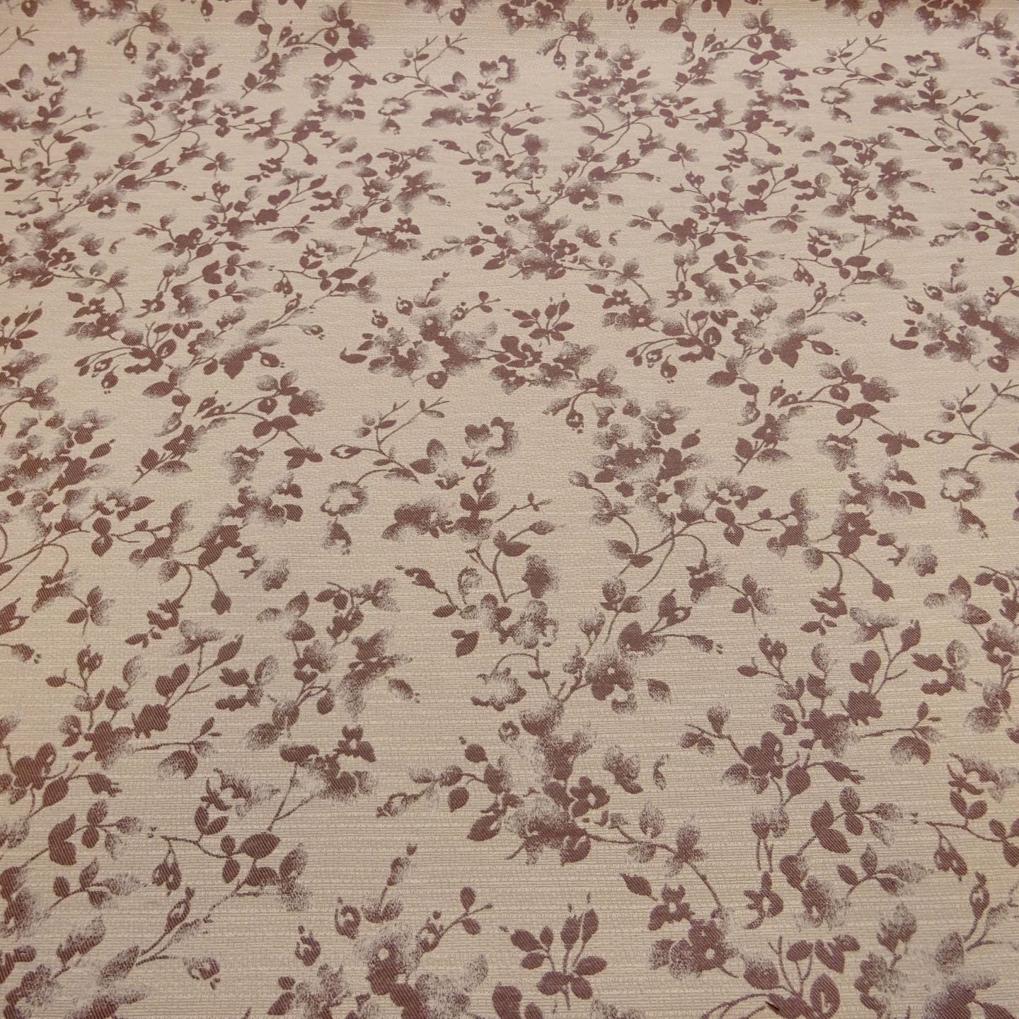 Curtain Fabric Beaumont Floral Dusky Violet Cream