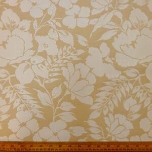 Curtain Fabric Beaumont Clover Ivory Caramel