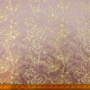 Curtain Fabric Beaumont Cabbage Rose Mauve Mavis